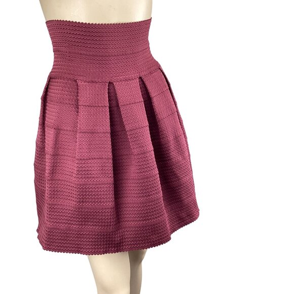 Girls From‎ Savoy Anthropologie Skirt Size X-Small/Small Textured A-Line - Picture 3 of 8